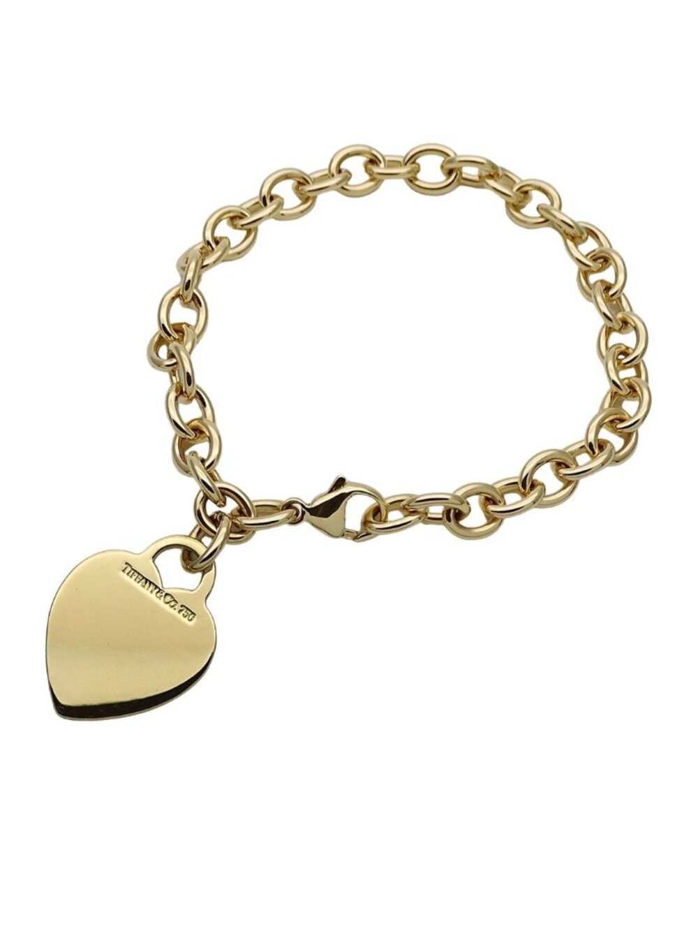 Tiffany & Co Bracelet 750 Yellow Gold Return to Tiffany Heart
